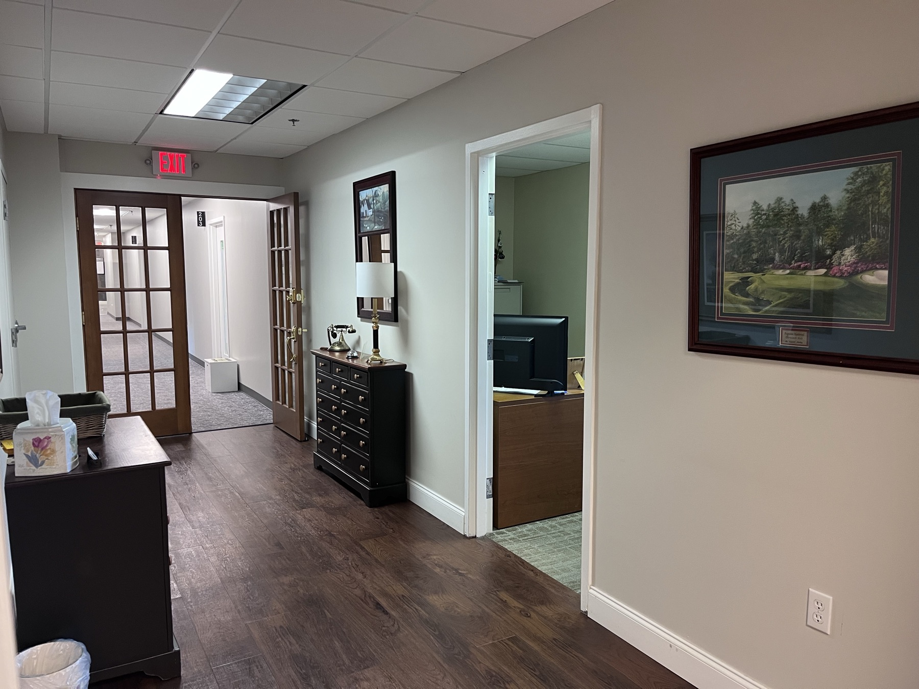 Interior hallway at the Quinn & Wilson Jenkintown office